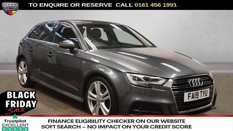 Grey Used 2019 Audi A3 Sportback S-Line Hatchback | £14,870 (Fair price) - Image 1/4
