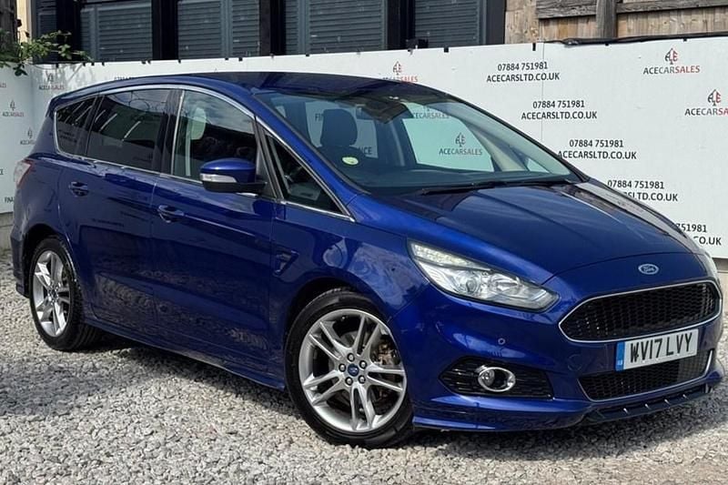Blue Used 2017 Ford S-MAX Sport MPV | £9,695 (Good price) - Image 1/1