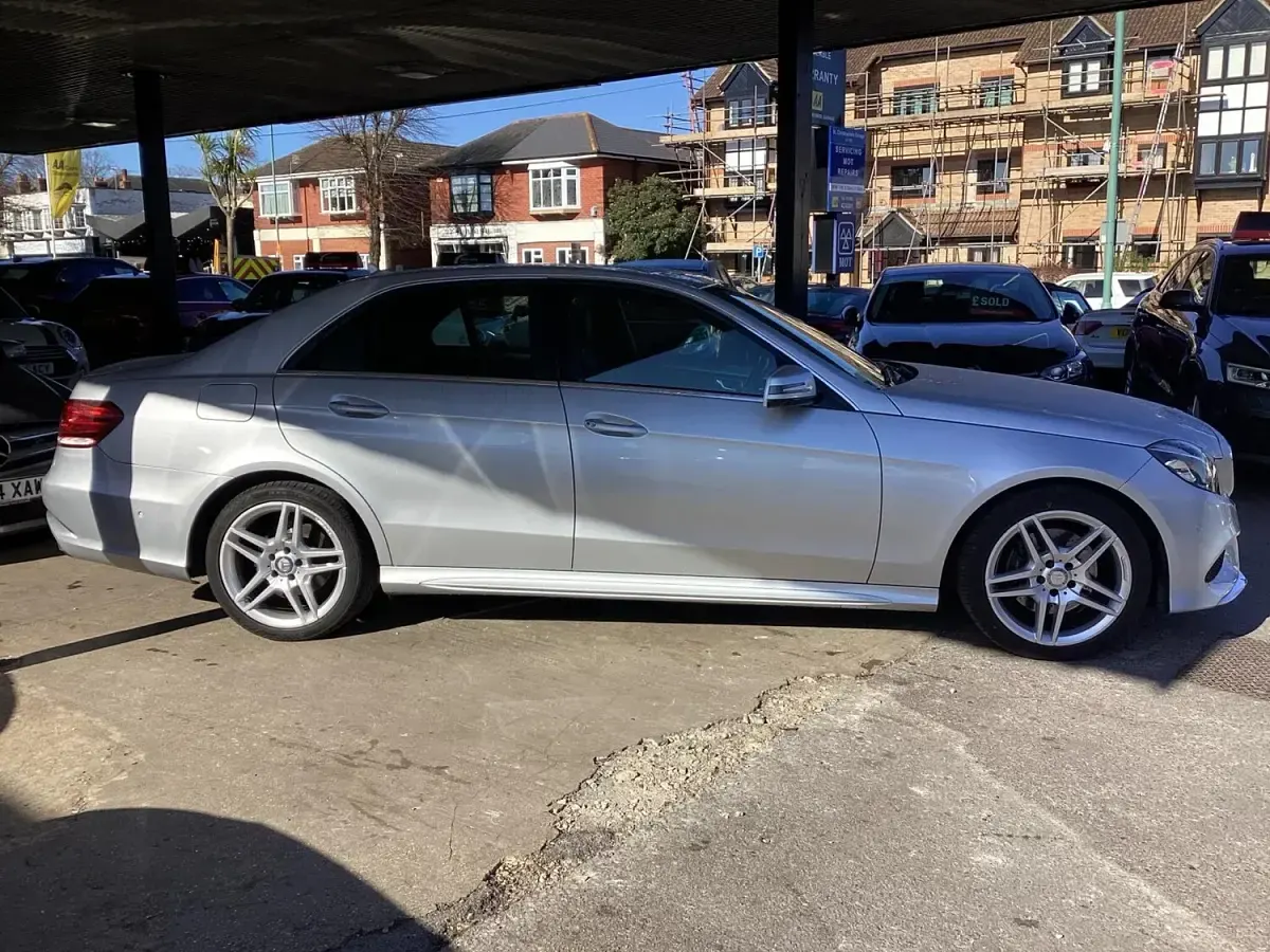 Used Mercedes E220 AMG line 2015 Silver Sedan