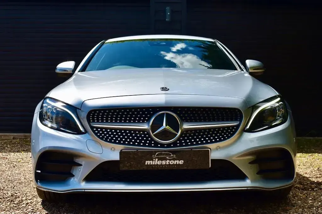 Used Mercedes C200 AMG line 184 HP (135 kW) 2023 Silver Coupe