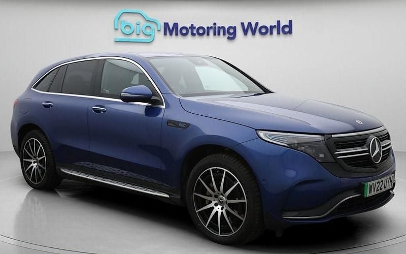 Used Mercedes EQC400 AMG line 300 kW (408 HP) 2022 Blue SUV