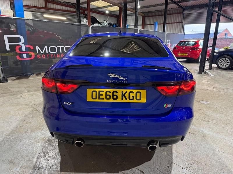 Used Jaguar XF S 300 HP (220 kW) 2016 Blue Sedan