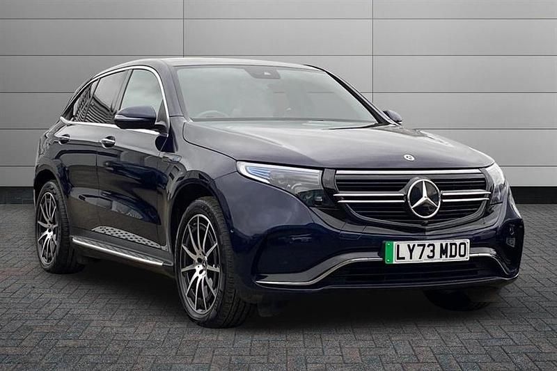 Used Mercedes EQC400 AMG line 300 kW (408 HP) 2023 Cavansite blue SUV