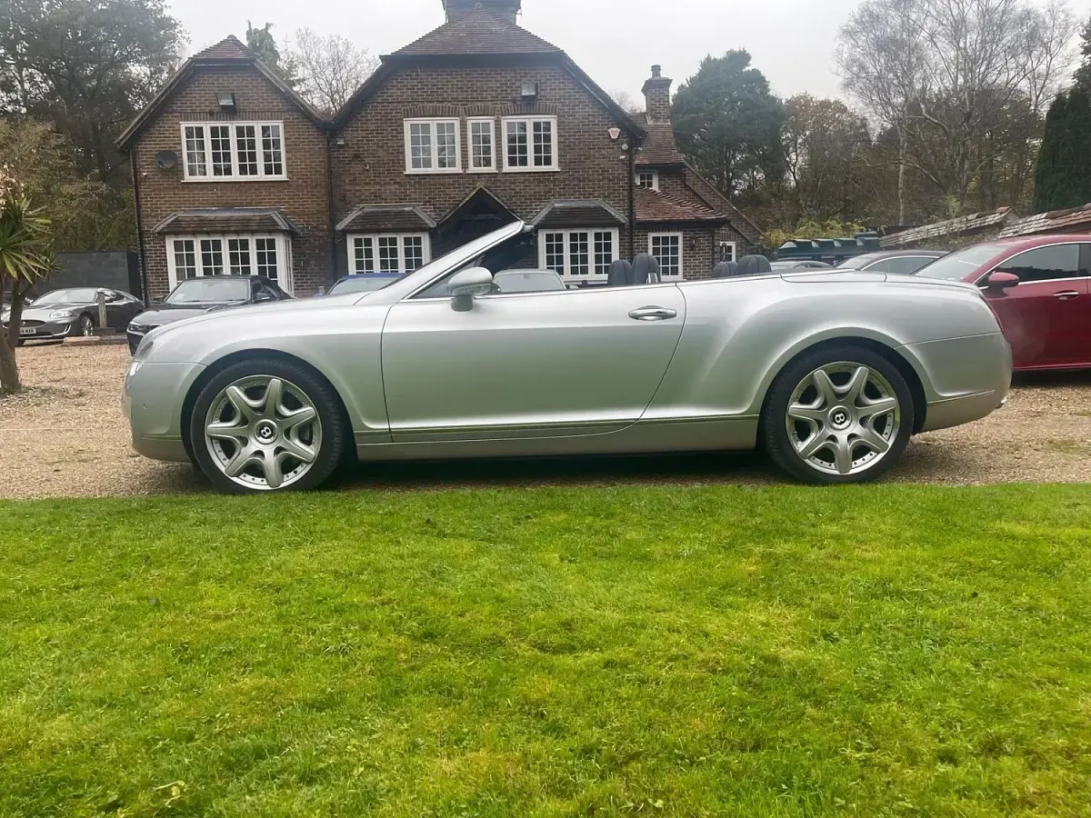 Used Bentley Continental GT Convertible 560 HP (411 kW) 2008 Silver Cabriolet