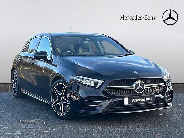 Black Used 2021 Mercedes A35 AMG Executive Hatchback | £24,645 (Fair price) - Image 1/4
