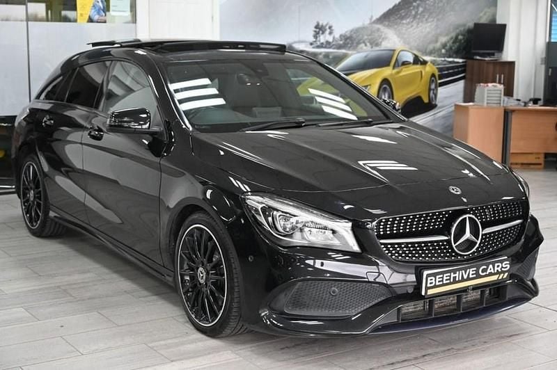 Used Mercedes CLA220 Shooting Brake AMG line 177 HP (130 kW) 2017 Black Estate