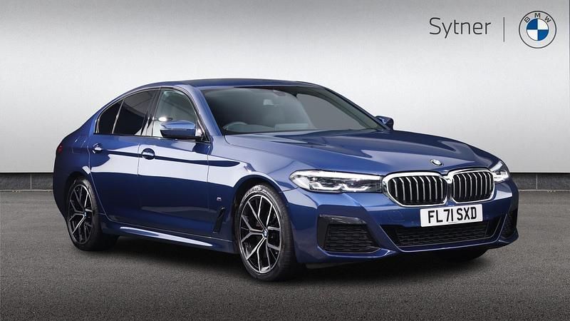Blue Used 2021 BMW 520 M Sport | £25,000 (Fair price) - Image 1/4