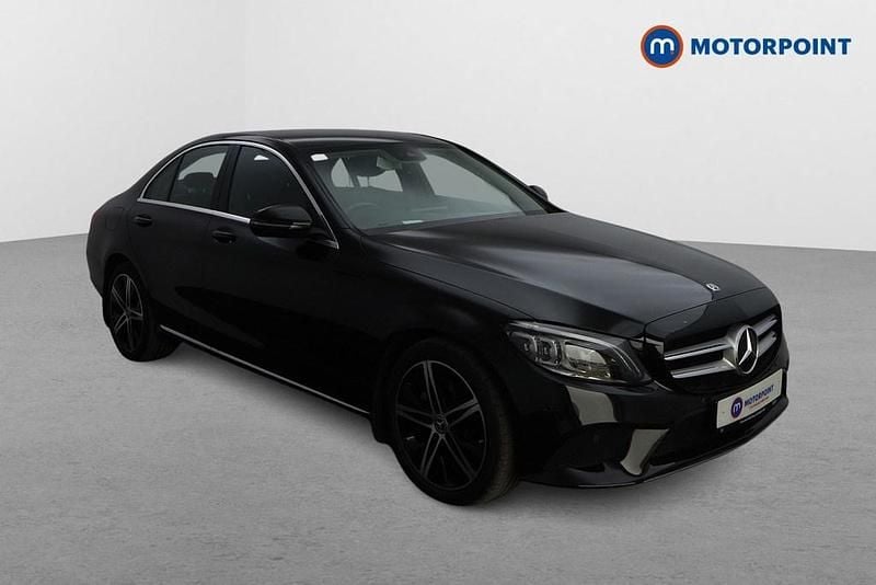 Black Used 2019 Mercedes C200 Sedan | £17,499 (Good price) - Image 1/4