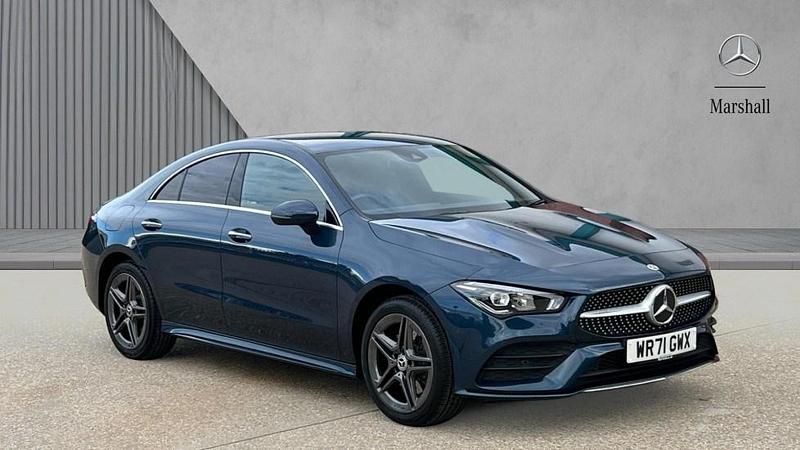 Blue Used 2022 Mercedes CLA250e AMG Line Premium Sedan | £22,480 (Good price) - Image 1/4