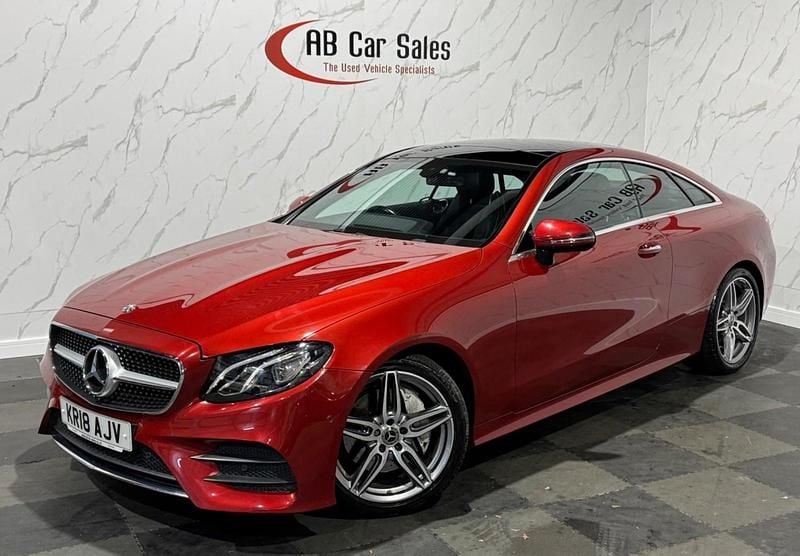 Red Used 2018 Mercedes E220 AMG Line Premium Coupe | £20,999 (Fair price) - Image 1/3