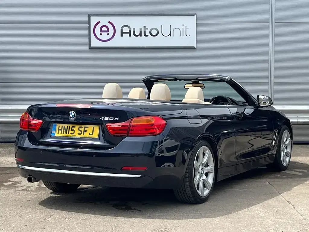 Used BMW 420 Luxury Line 184 HP (135 kW) 2015 Blue Cabriolet