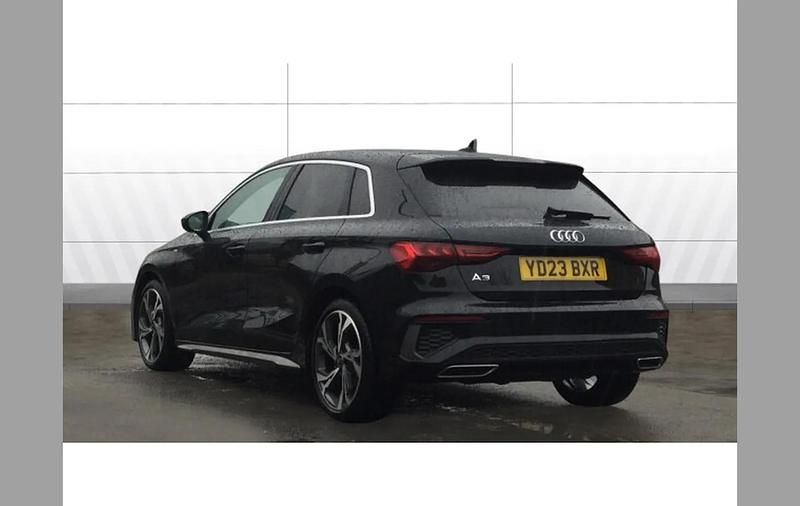 Used Audi A3 S-Line 110 HP (80 kW) 2023 Black Sedan