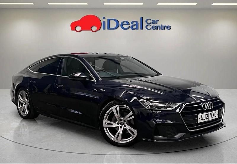 Blue Used 2021 Audi A7 Sportback S-Line Hatchback | £24,490 (Good price) - Image 1/4