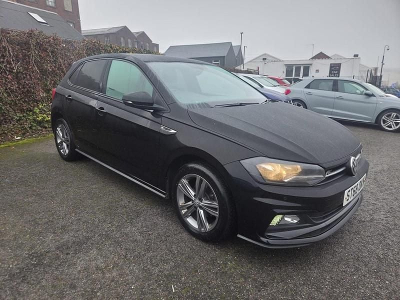 Black Used 2018 VW Polo R-line Hatchback | £8,525 (Expensive) - Image 1/4
