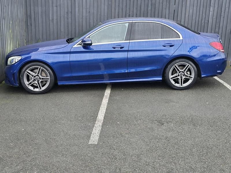 Used Mercedes C300 AMG line 2019 Blue Sedan