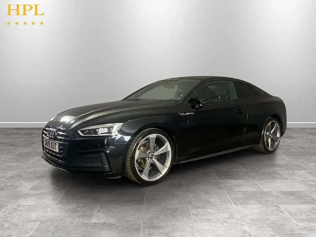 Used Audi A5 Black Edition 190 HP (139 kW) 2019 Black Coupe