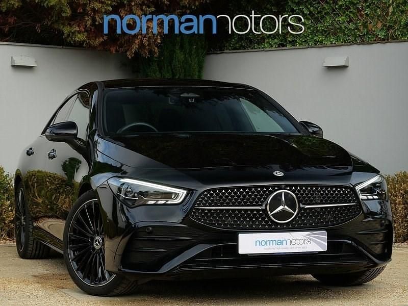 Black Used 2023 Mercedes CLA200 AMG line Coupe | £31,995 (Fair price) - Image 1/3