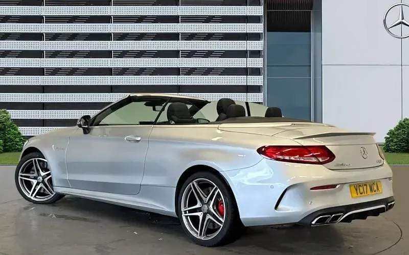 Used Mercedes C63 AMG Premium 510 HP (375 kW) 2017 Silver Cabriolet