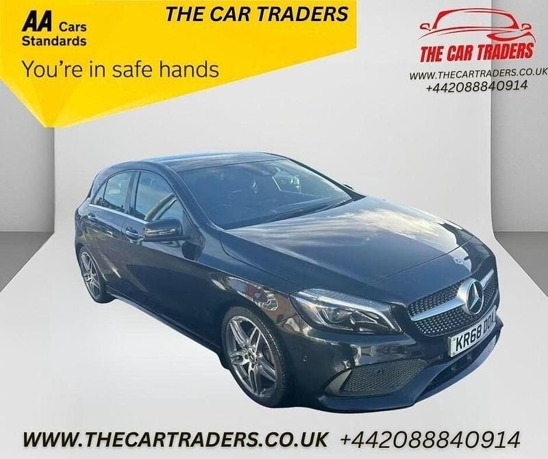 Black Used 2018 Mercedes A200 AMG Line Premium Plus Hatchback | £10,888 (Good price) - Image 1/4