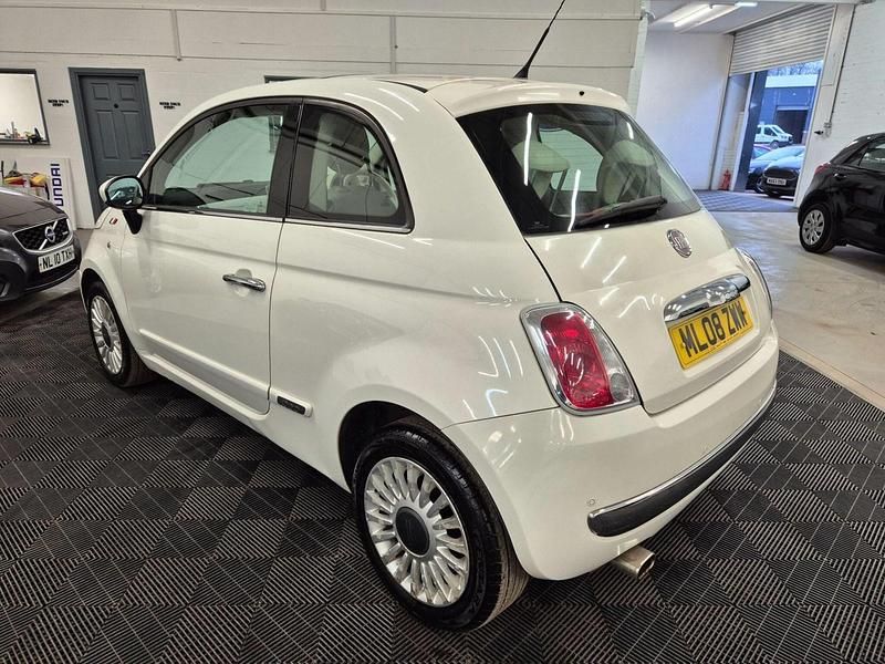 Used Fiat 500 Lounge 69 HP (50 kW) 2008 White Hatchback