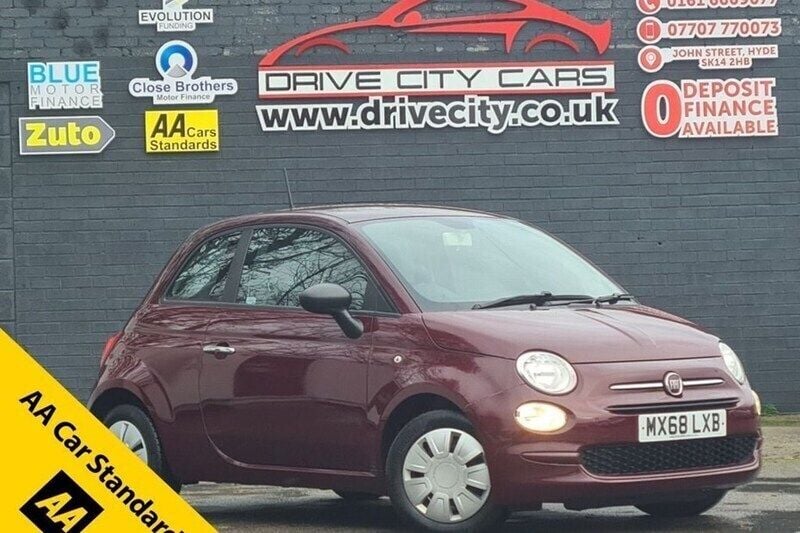 Red Used 2018 Fiat 500 Pop Hatchback | £6,295 (Good price) - Image 1/1