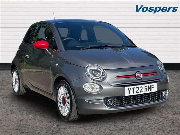 Grey Used 2022 Fiat 500 Red Hatchback | £10,400 (Fair price) - Image 1/3