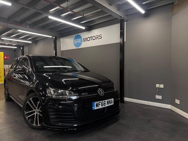 Black Used 2016 VW Golf VII GTD Hatchback | £7,695 (Expensive) - Image 1/4