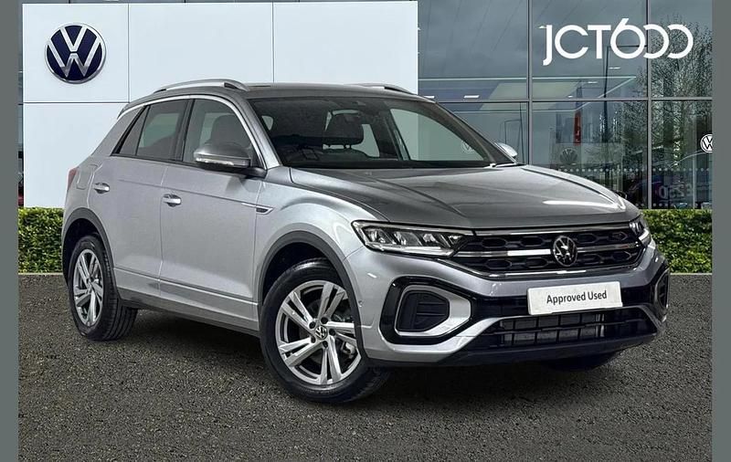 Silver Used 2025 VW T-Roc R-line SUV | £28,268 (Fair price) - Image 1/4