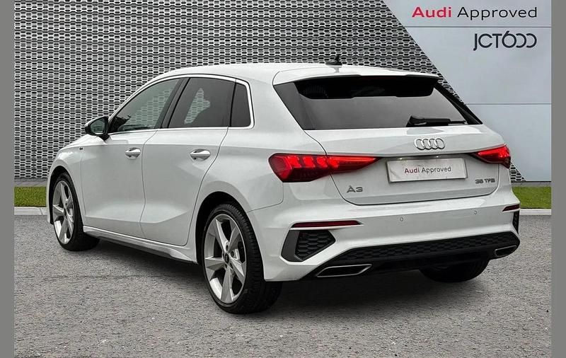 Used Audi A3 S-Line 147 HP (108 kW) 2020 White Hatchback