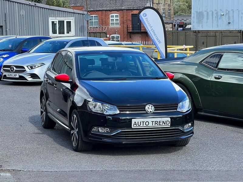 Black Used 2017 VW Polo R-line Hatchback | £6,591 - Image 1/4