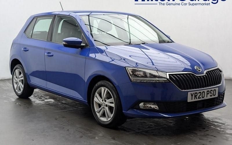 Used Skoda Fabia SE 60 HP (44 kW) 2020 Blue Hatchback