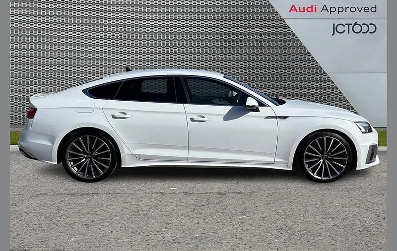 Used Audi A5 Sportback S-Line 161 HP (118 kW) 2021 White Hatchback