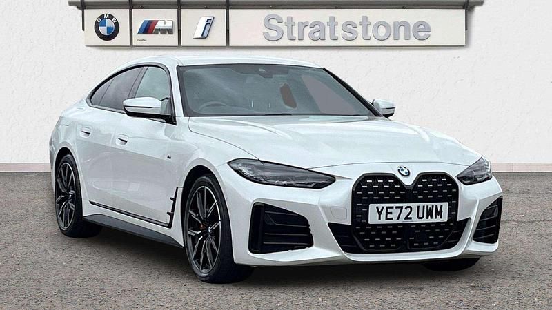 White Used 2022 BMW 420 Gran Coupé M Sport Coupe | £28,123 (Fair price) - Image 1/3