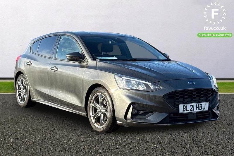 Grey Used 2021 Ford Focus ST-Line Hatchback | £12,099 (Good price) - Image 1/3