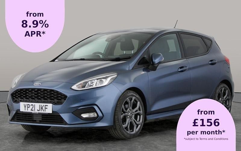 Blue Used 2021 Ford Fiesta ST-Line Hatchback | £11,757 (Good price) - Image 1/2
