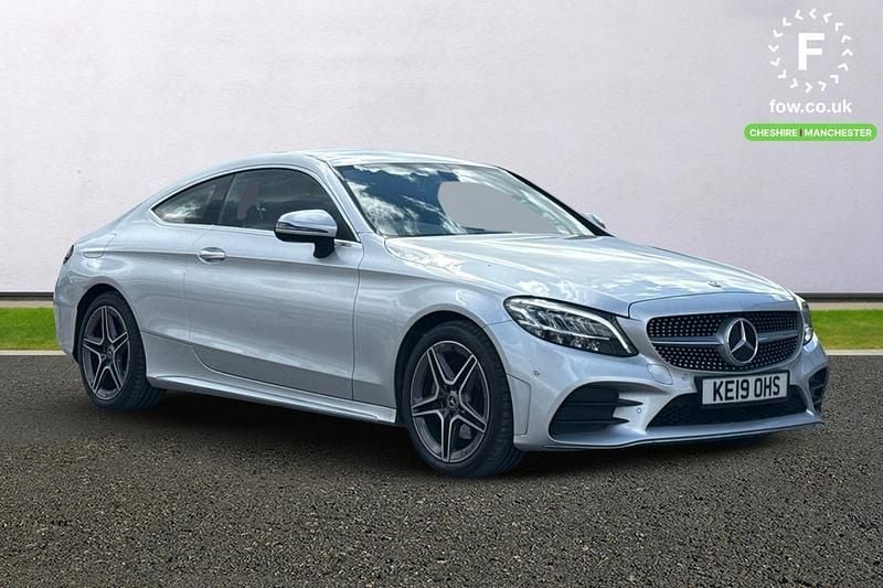 Silver Used 2019 Mercedes C200 AMG line Coupe | £19,499 (Fair price) - Image 1/3