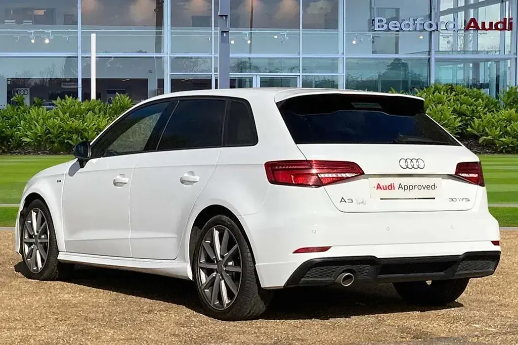 Used Audi A3 Black Edition 113 HP (83 kW) 2019 White Sedan
