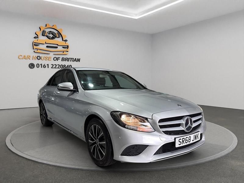 Begagnad Mercedes C220 SE 194 HK (142 kW) 2018 Silver Sedan