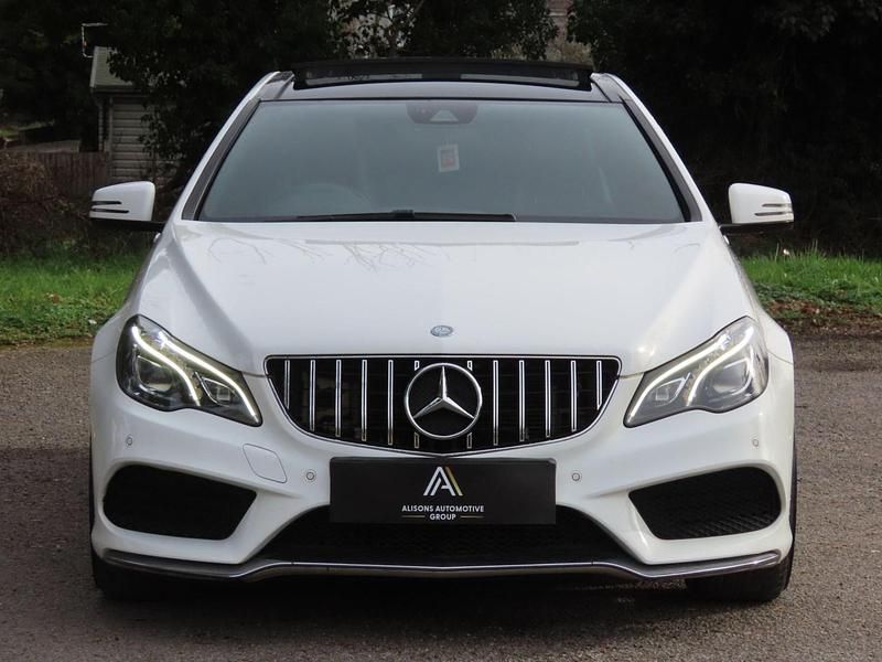 Used Mercedes E220 AMG line 177 HP (130 kW) 2015 White Coupe