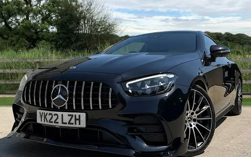Used Mercedes E300 AMG line 258 HP (189 kW) 2022 Black Coupe