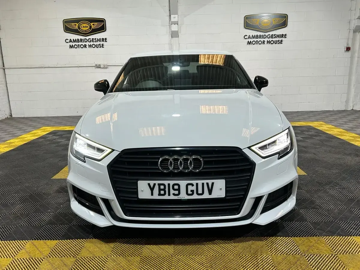 Used Audi A3 Black Edition 116 HP (85 kW) 2019 White Sedan