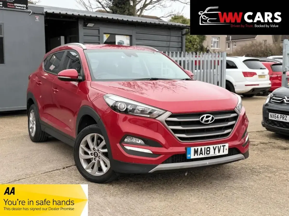 Usado Hyundai Tucson SE 177 HP (130 kW) 2018 Vermelho SUV