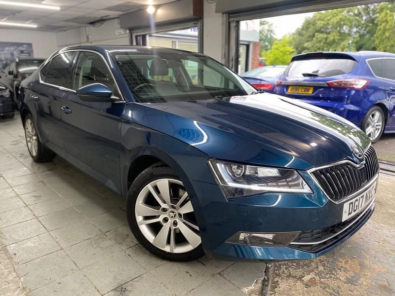 Blue Used 2017 Skoda Superb SE L Executive Hatchback | £11,500 (Fair price) - Image 1/4