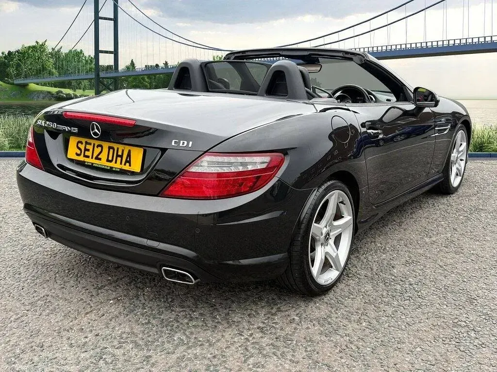 Used Mercedes SLK250 AMG 201 HP (147 kW) 2012 Black Cabriolet