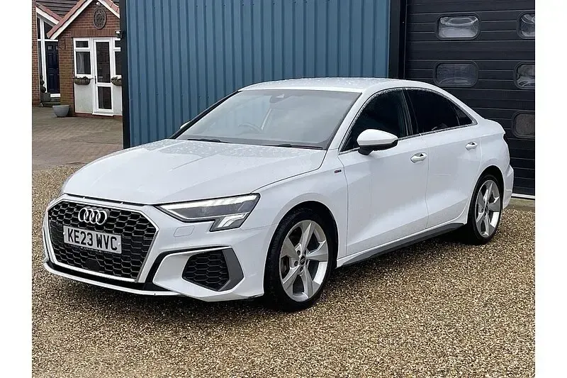 Used Audi A3 S-Line 110 HP (80 kW) 2023 White Sedan