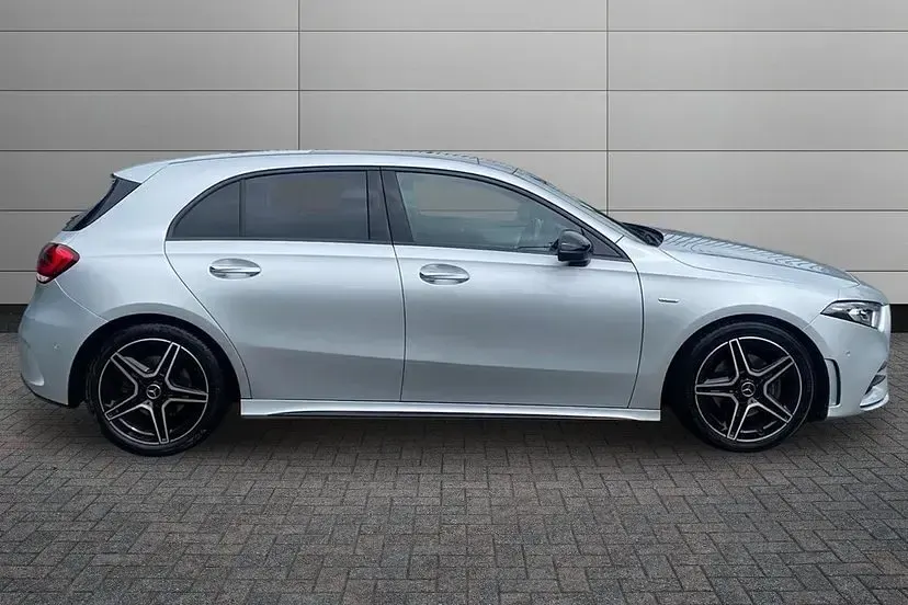 Used Mercedes A200 AMG line 161 HP (118 kW) 2022 Iridium silver Hatchback