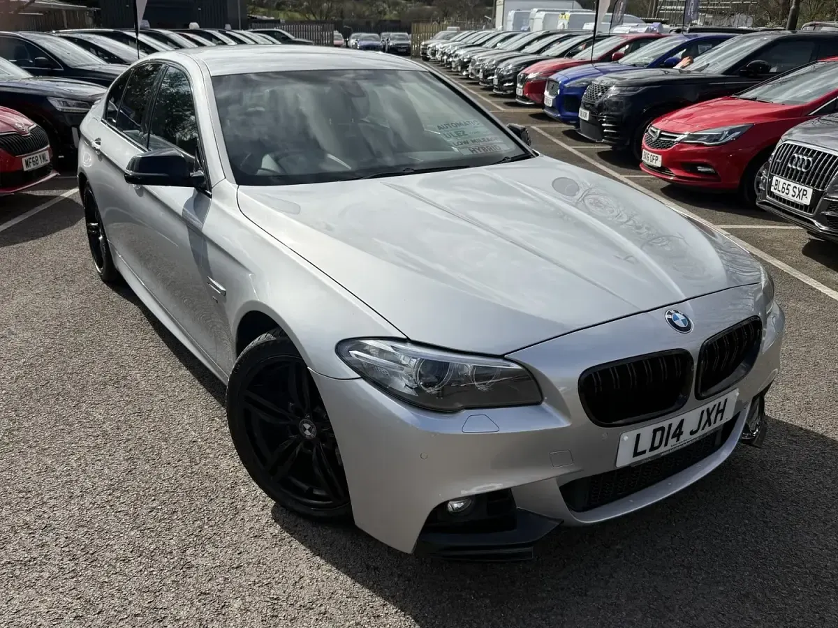 Used BMW ActiveHybrid 5 M Sport 335 HP (246 kW) 2014 Silver Sedan