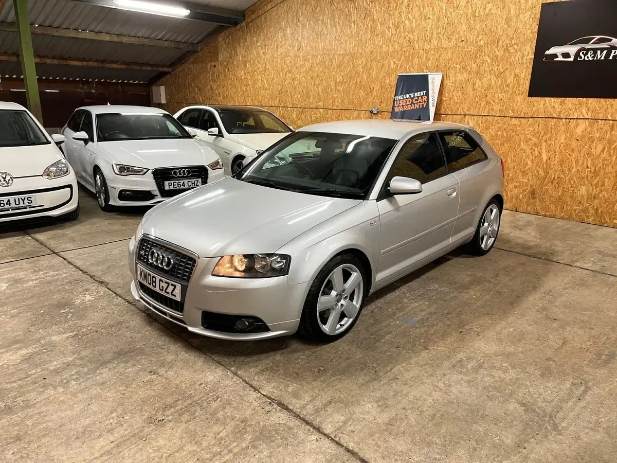 Used Audi A3 S-Line 170 HP (125 kW) 2008 Silver Hatchback