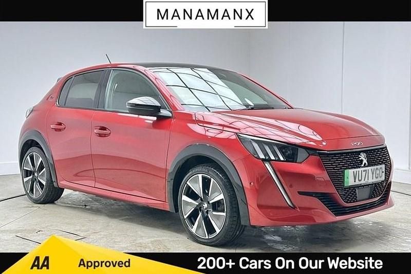 Red Used 2021 Peugeot e-208 Premium Hatchback | £11,290 (Fair price) - Image 1/1