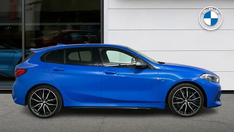 Used BMW M135 M Sport 306 HP (225 kW) 2020 Blue Hatchback